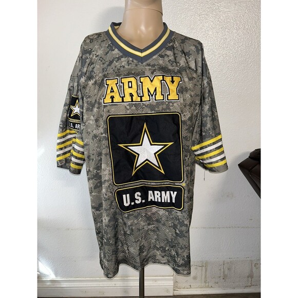 US Army Camo Football Jersey Men’s Sz XL - Picture 1 of 6